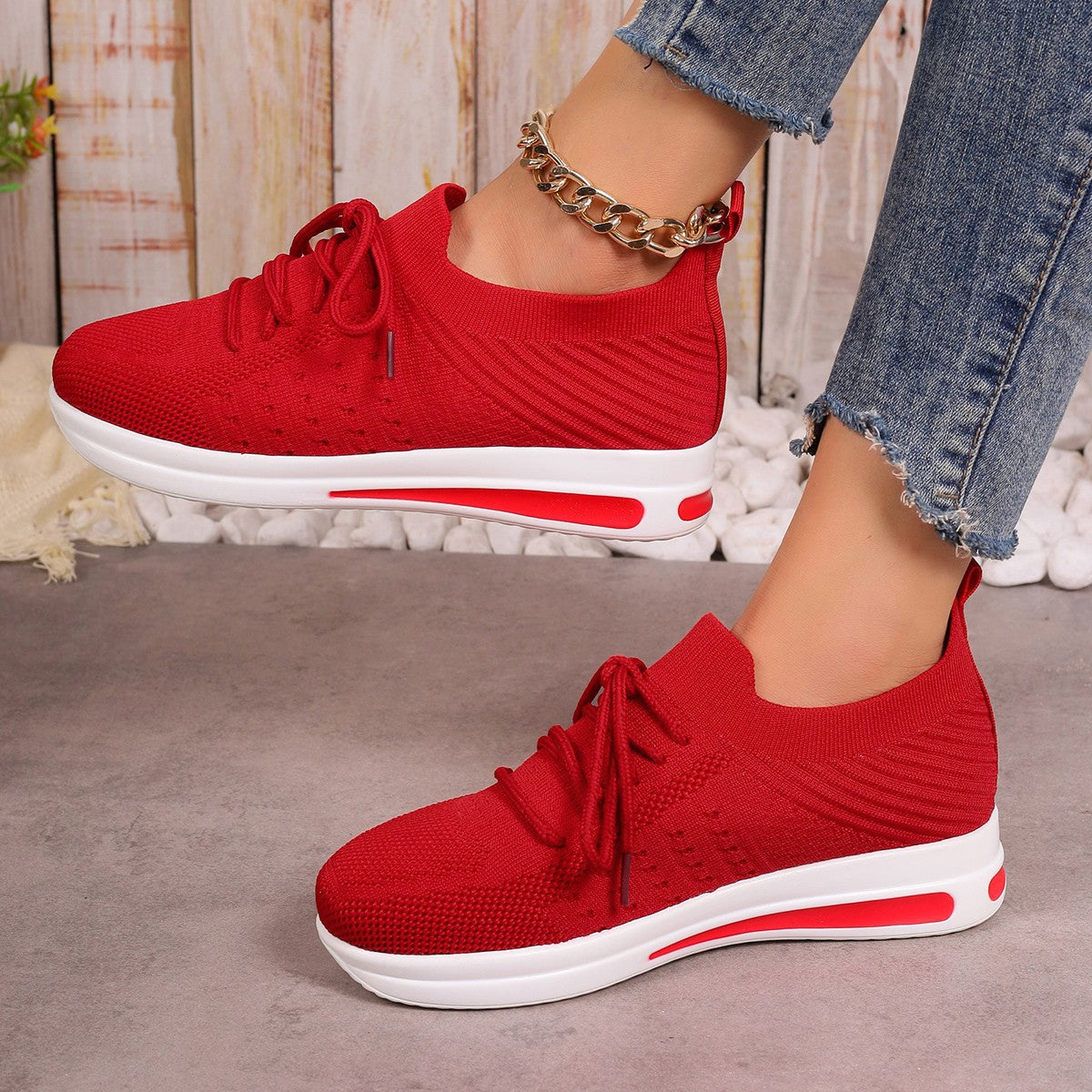 Lekkie codzienne trampki Lidia Sek Fly-Knit