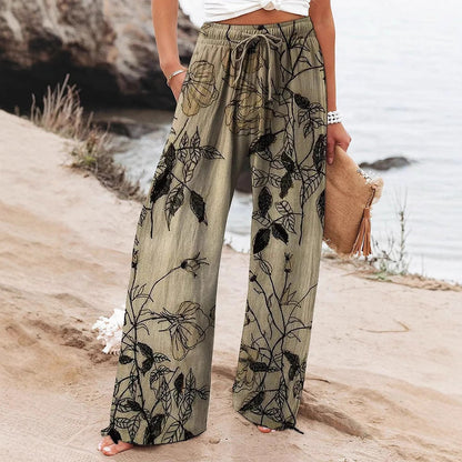 Floral High Waist Yoga Pants by Lidia Sek
