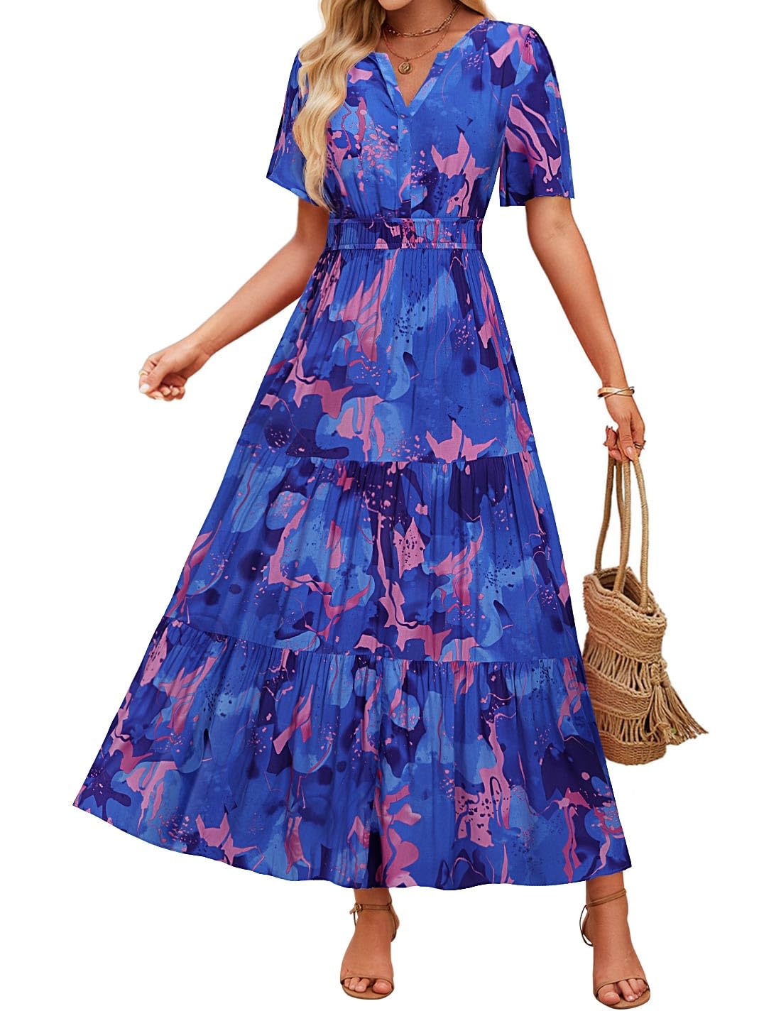 Sukienka maxi w kwiaty Lidia Sek Summer Comfort