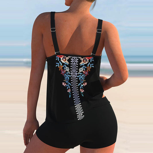 Bikini w kwiatowy wzór plus size od Lidia Sek