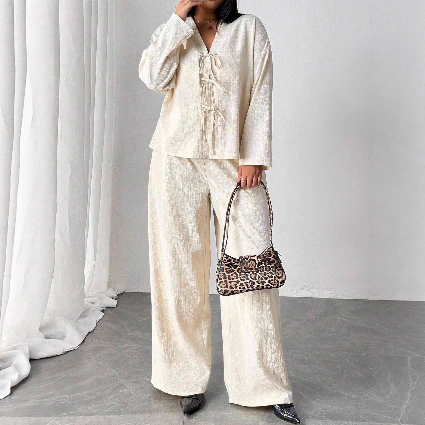 Elegant Apricot Lounge Set Lidia Sek Womenswear