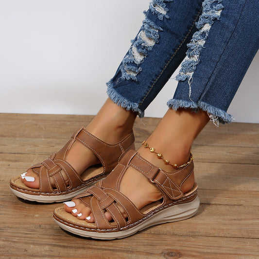 Sandały na koturnie Vintage Comfort marki Lidia Sek