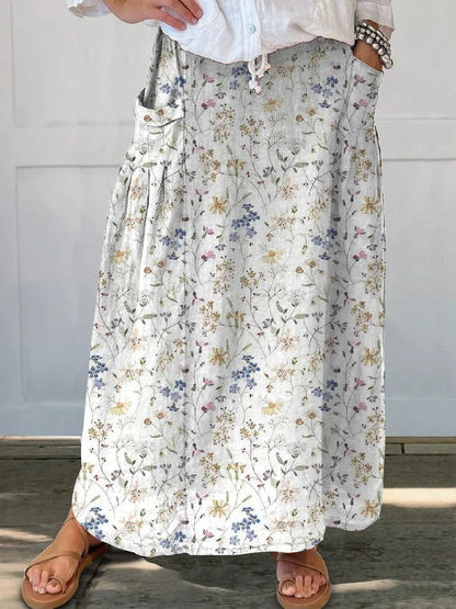 Spódnica Lidia Sek Everyday Pocket w kwiaty w stylu retro