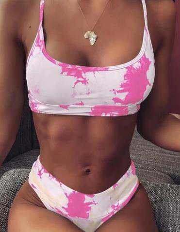 Bikini z wysokim stanem i gradientem od Lidia Sek