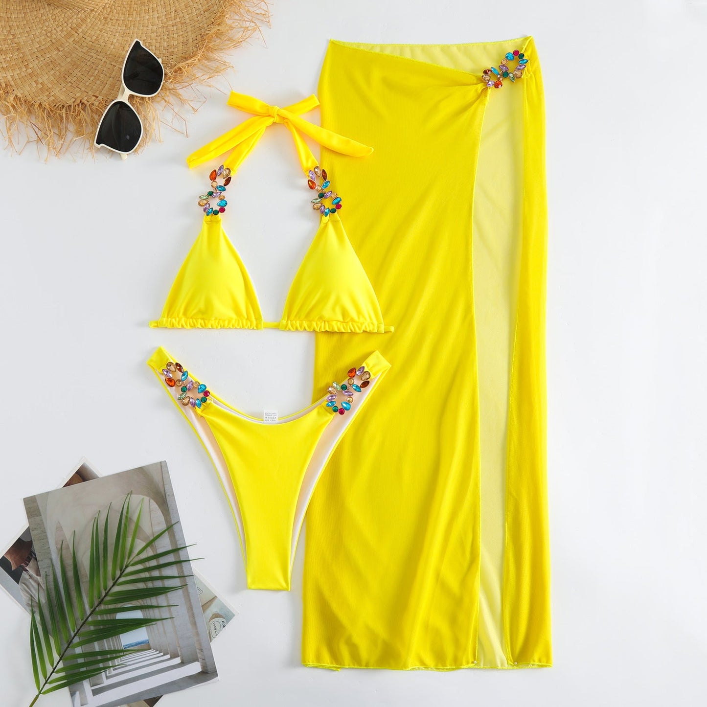 Radiant Mesh Three Piece Bikini Set marki Lidia Sek