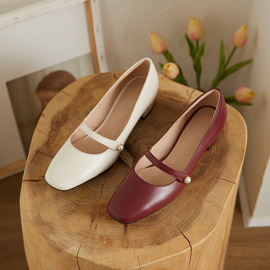 Vintage Mary Jane Thick Heel by Lidia Sek