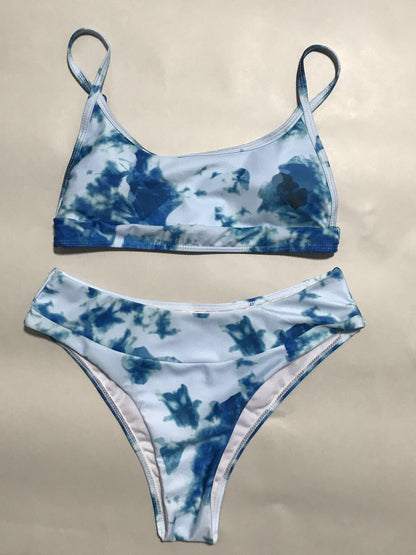 Bikini z wysokim stanem i gradientem od Lidia Sek