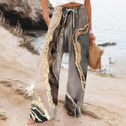Boho Botanical Lidia Sek Women's Wide-Leg Pants