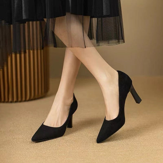 Elegant Black Stiletto Heels by Lidia Sek