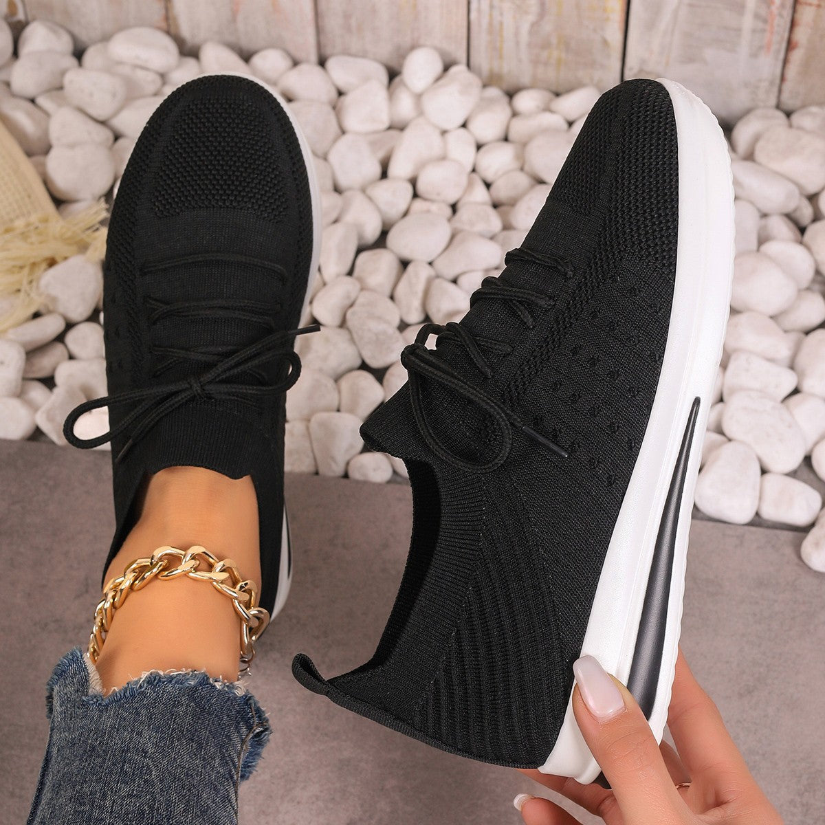 Lekkie codzienne trampki Lidia Sek Fly-Knit