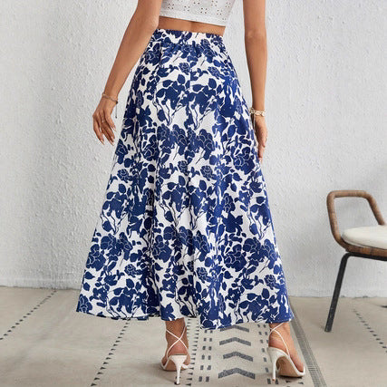 Elegancka plisowana spódnica w kwiaty od Lidia Sek