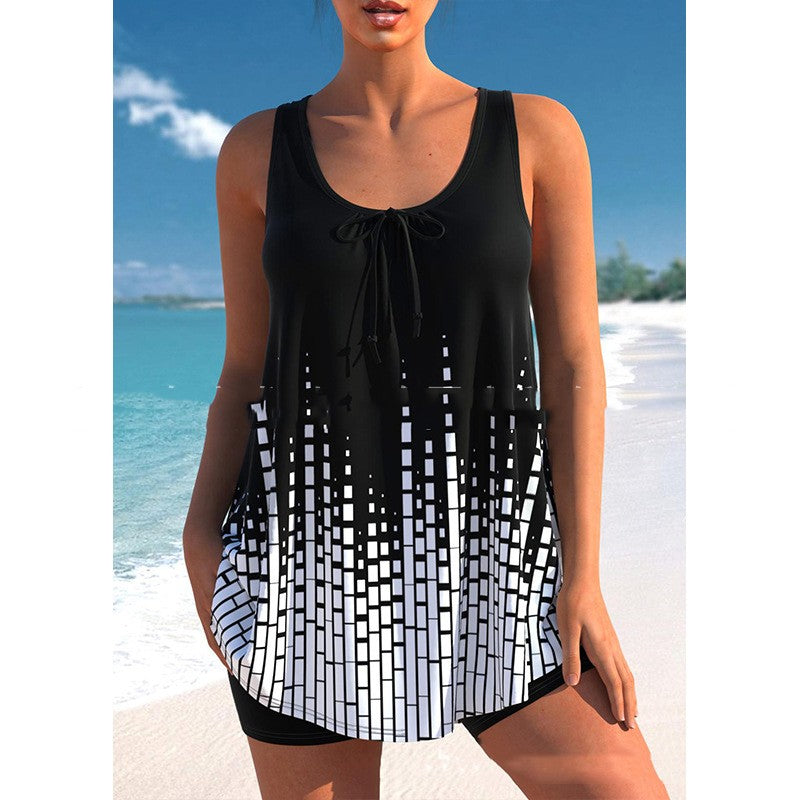 Eleganckie bikini w dużym rozmiarze z nadrukiem Lidia Sek