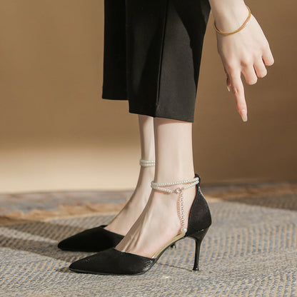 Eleganckie sandały Lidia Sek Stiletto z klamrą