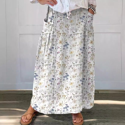 Spódnica Lidia Sek Everyday Pocket w kwiaty w stylu retro