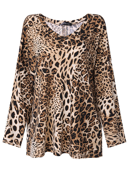 Bluzka z dekoltem w serek w panterkę od Lidia Sek