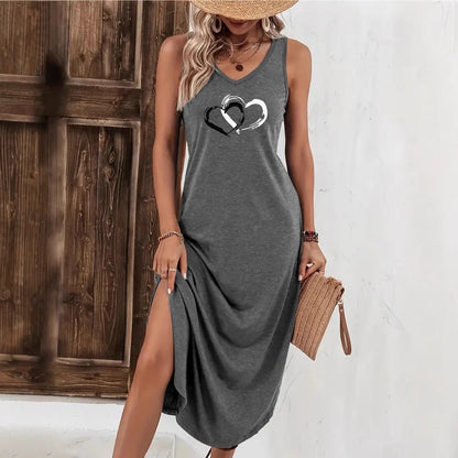 Elegancka dzianinowa sukienka z rozcięciem w serek od Lidia Sek