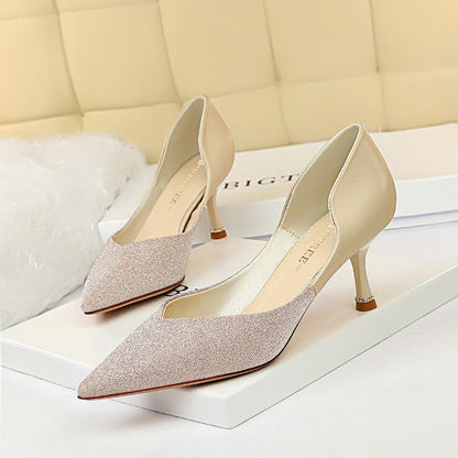 Elegant Color Block Heels by Lidia Sek
