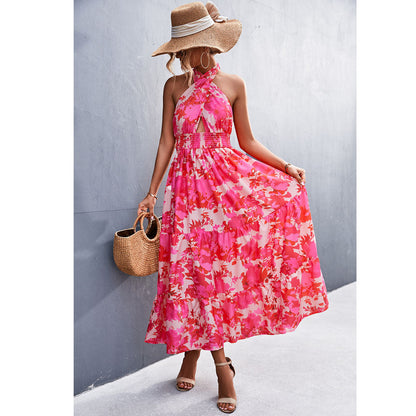 Chic Halter Backless Dress by Lidia Sek