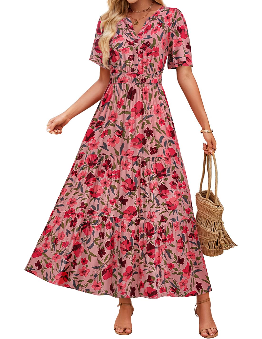 Sukienka maxi w kwiaty Lidia Sek Summer Comfort