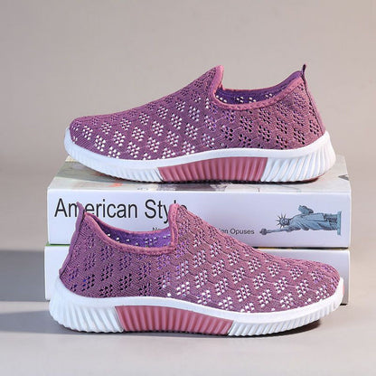 Oddychające, siateczkowe buty codzienne Lidia Sek Slip-On