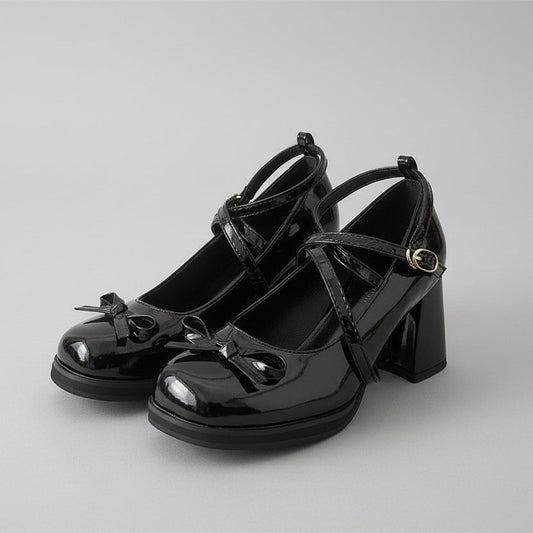 Eleganckie szpilki Mary Jane Bow marki Lidia Sek