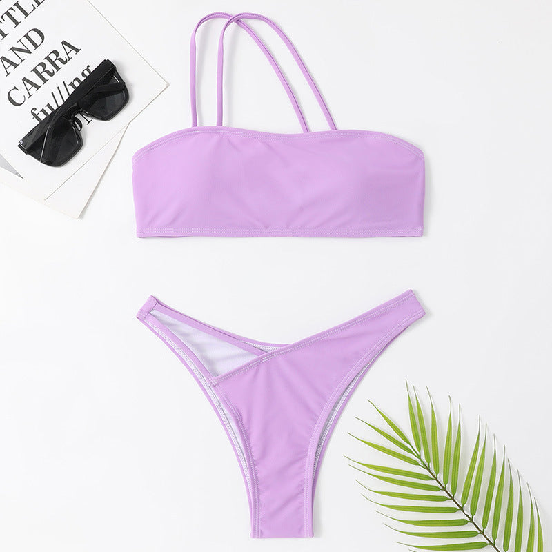 Elegancki komplet bikini Lidia Sek na jedno ramię