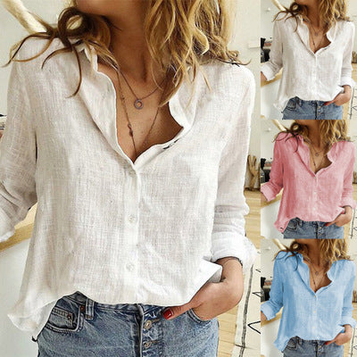 Relaxed Fit Lidia Sek Lapel Cardigan Blouse