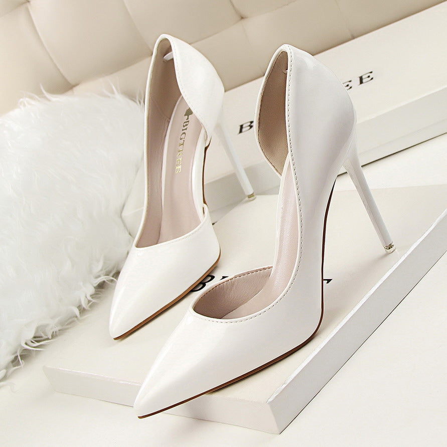 Elegant Lidia Sek Patent Stiletto High Heels