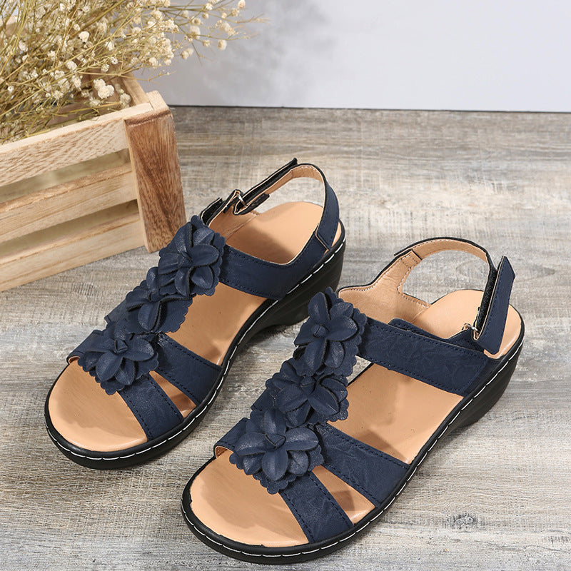 Sandały na koturnie Floral Comfort Lidia Sek