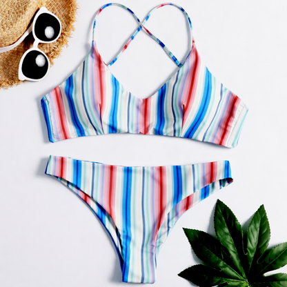 Bikini z paskami Lidia Sek