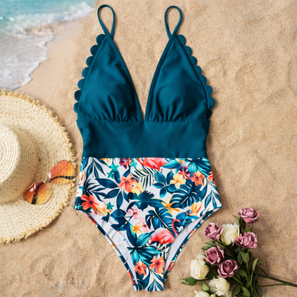 Jednoczęściowy strój kąpielowy Tropical Plus Size marki Lidia Sek