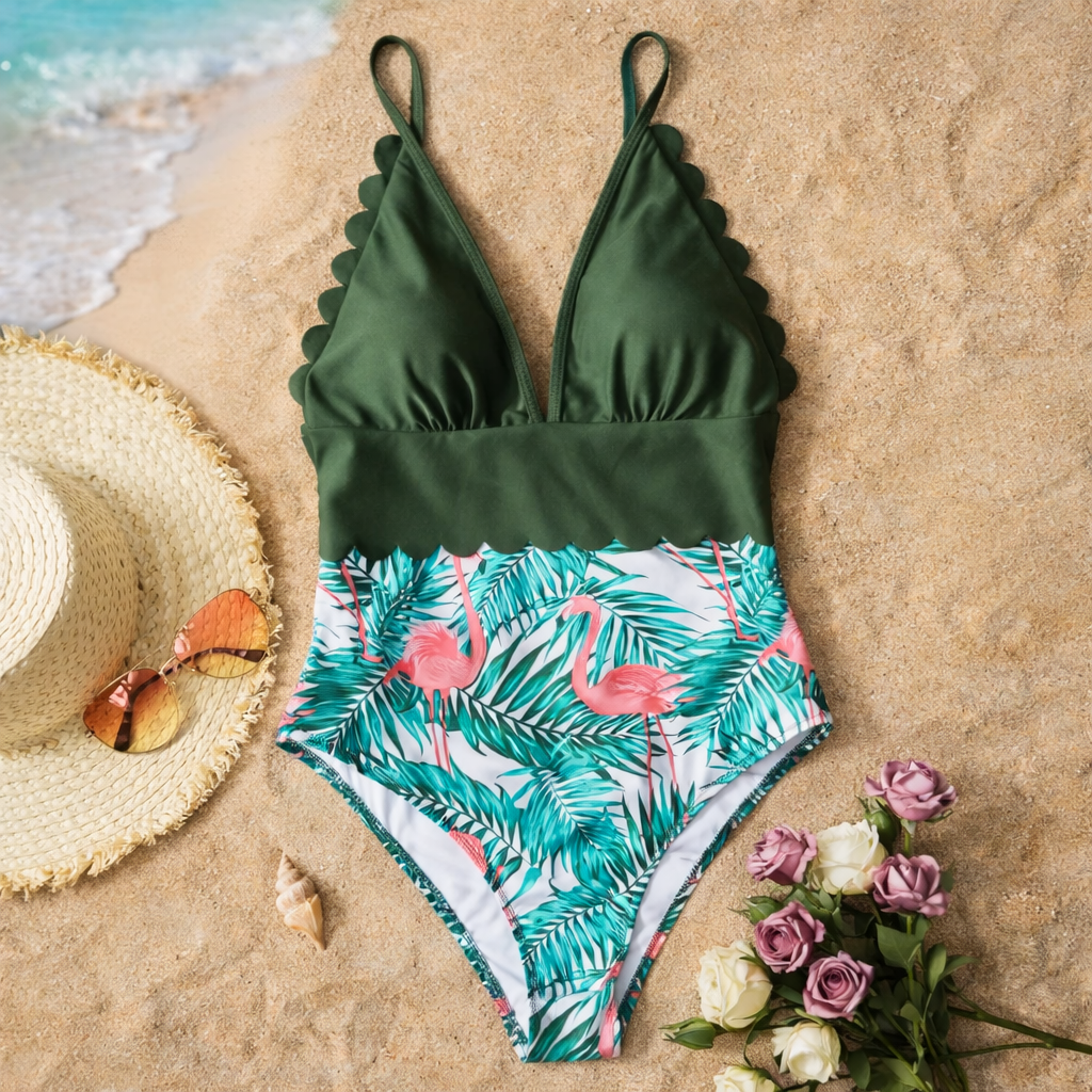 Jednoczęściowy strój kąpielowy Tropical Plus Size marki Lidia Sek