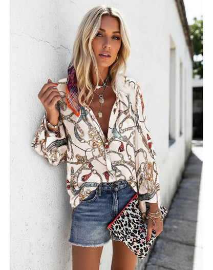 Koszula Lidia Sek Street Style z nadrukiem w żywym kolorze
