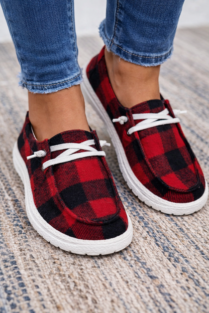 Płócienne trampki Lidia Sek Everyday Comfort w kratę