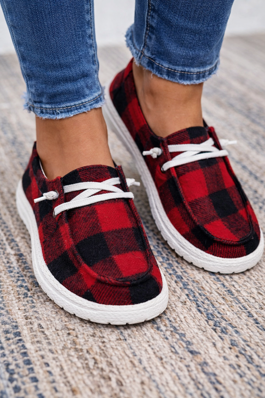 Płócienne trampki Lidia Sek Everyday Comfort w kratę