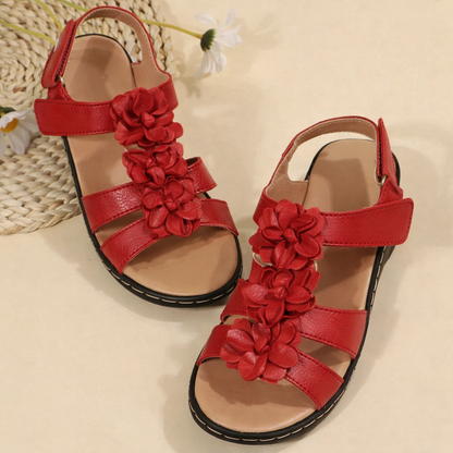Sandały na koturnie Floral Comfort Lidia Sek