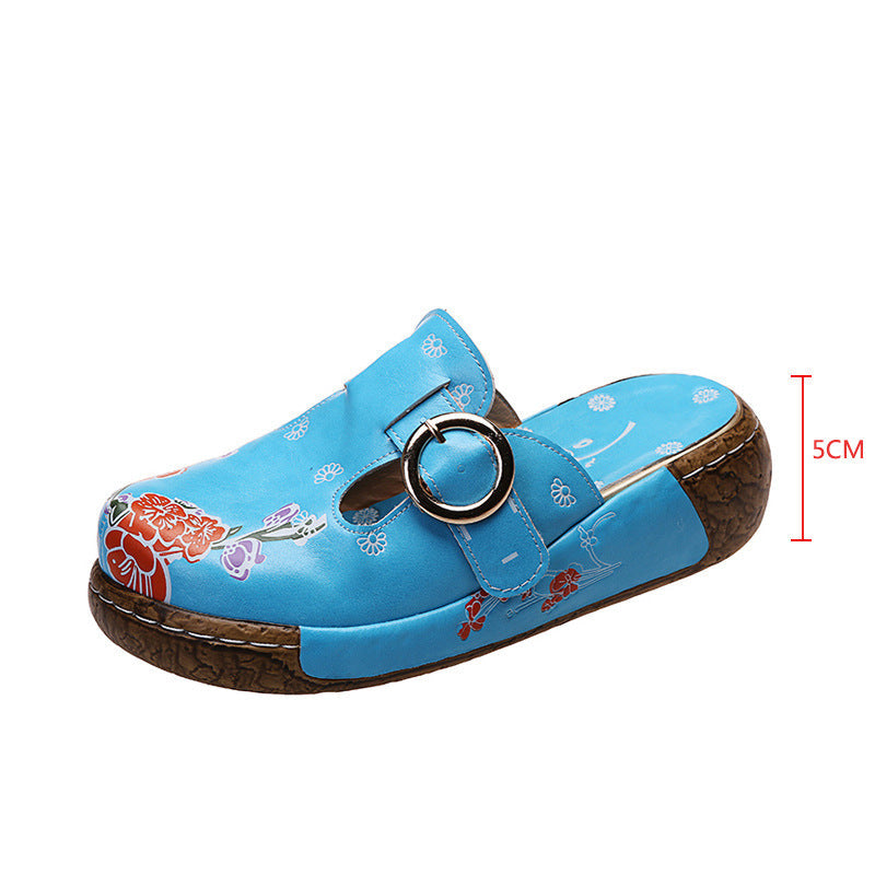 Sandały na platformie Boho Floral Lidia Sek