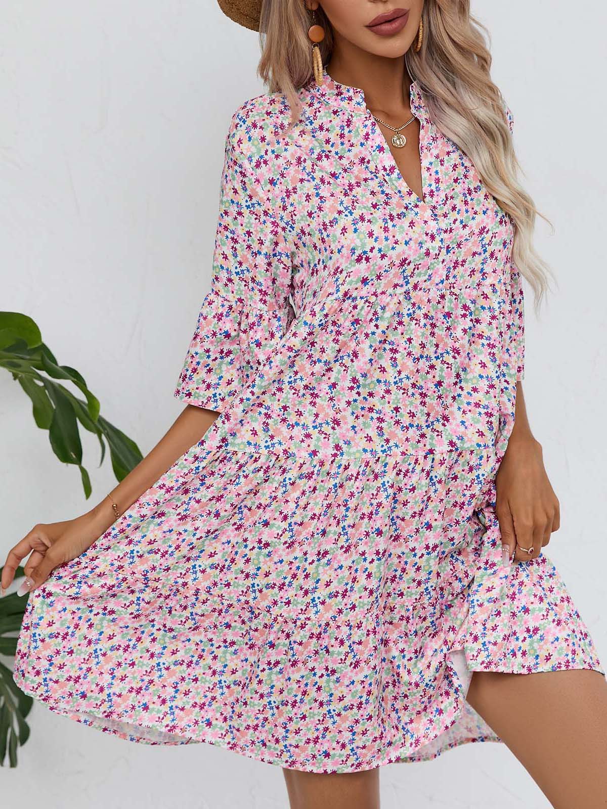 Letnia sukienka boho z dekoltem w serek od Lidia Sek