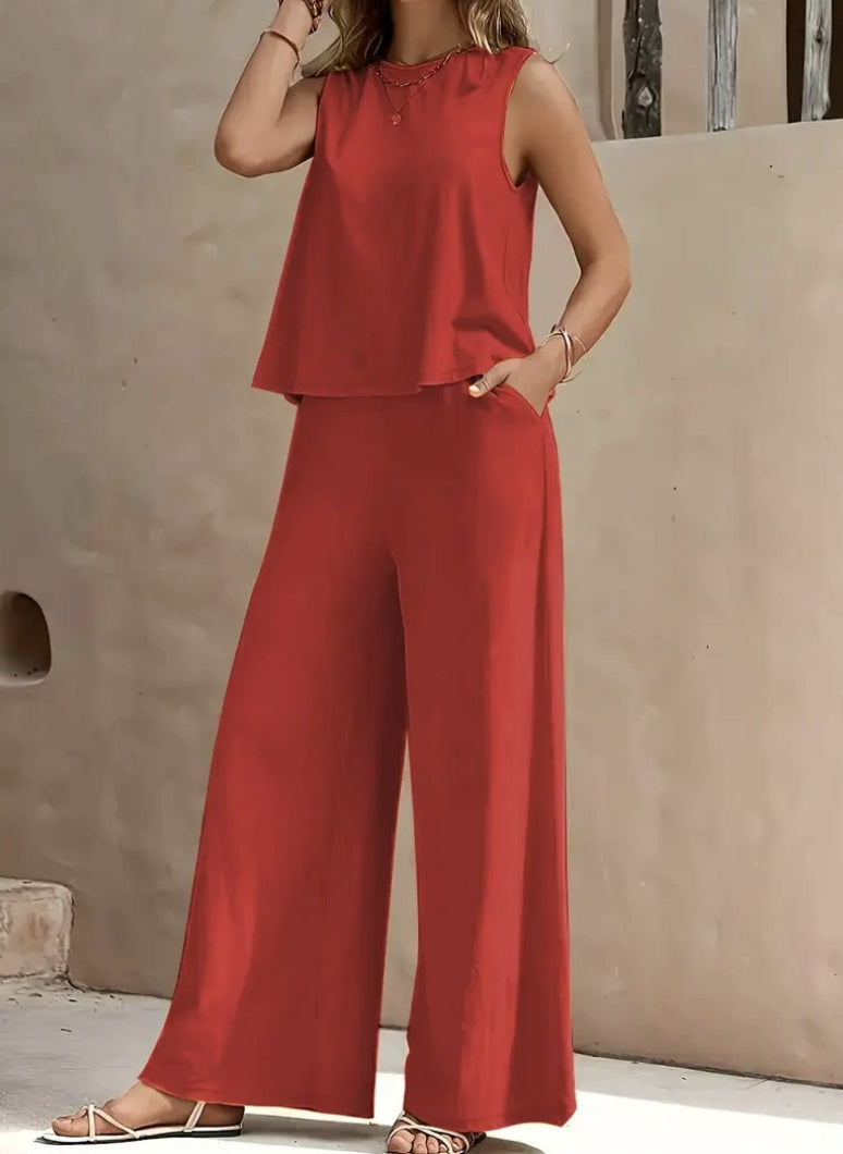 Elegancki luźny komplet bawełniany Lidia Sek
