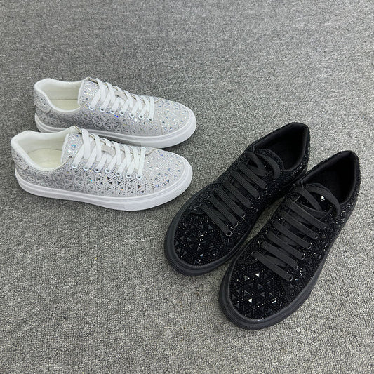 Rhinestone Suede Sneakers by Lidia Sek