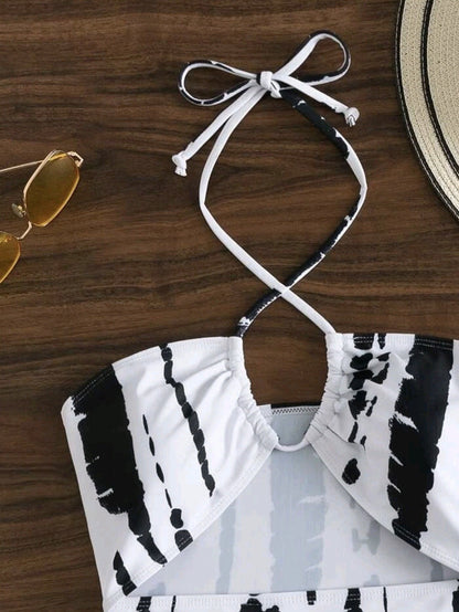 Elegancki zestaw bikini z rozcięciem Lidia Sek Swimsuit