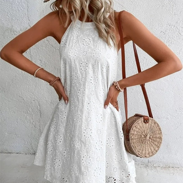 Chic Lace Sleeveless Dress Lidia Sek
