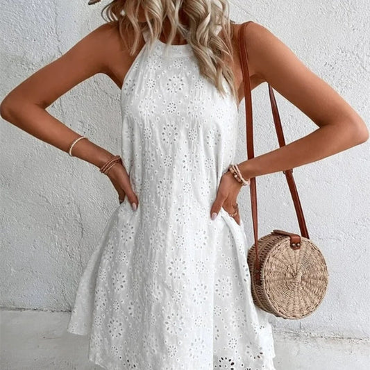 Chic Lace Sleeveless Dress Lidia Sek