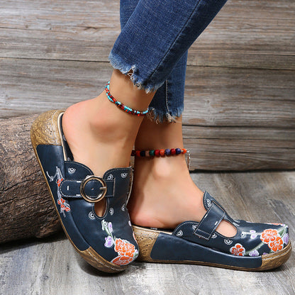 Sandały na platformie Boho Floral Lidia Sek