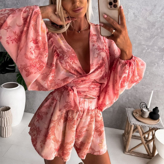 Boho Chic Lidia Sek Tropical Jumpsuit Set