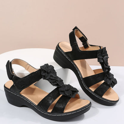 Sandały na koturnie Floral Comfort Lidia Sek