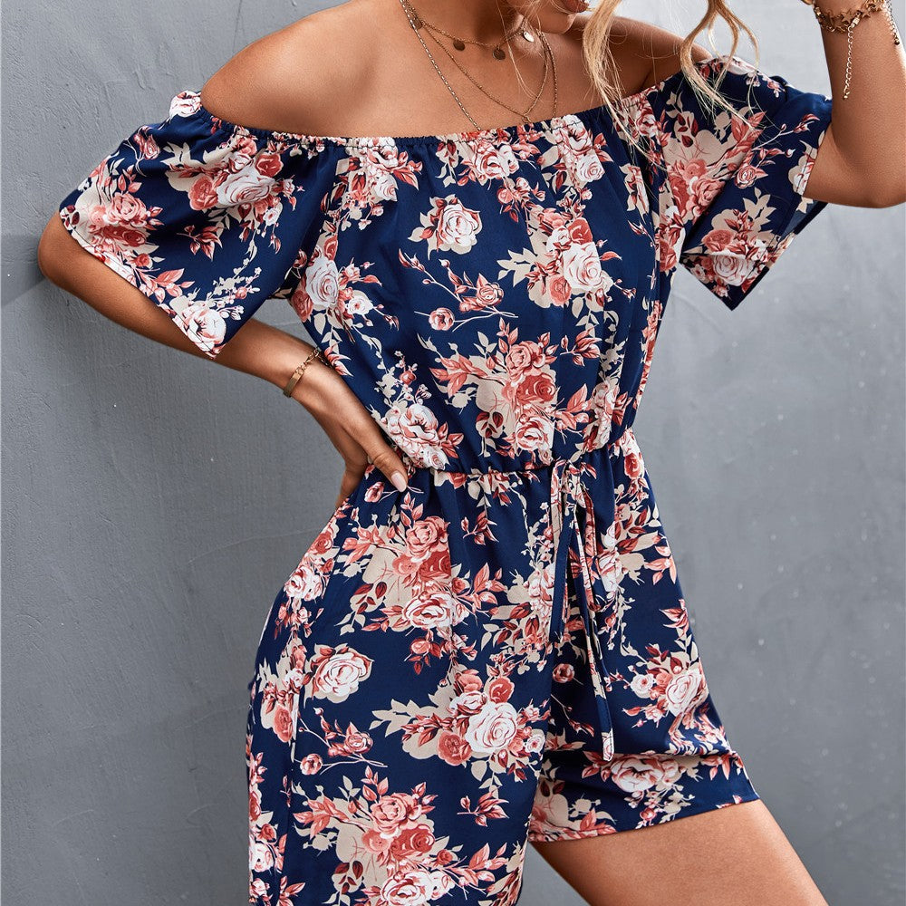 Floral Off-Shoulder Lidia Sek Jumpsuit