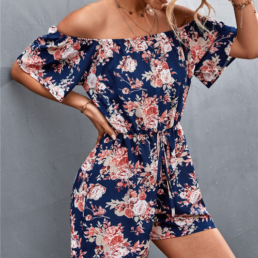 Floral Off-Shoulder Lidia Sek Jumpsuit