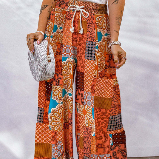 Boho Floral Lidia Sek Wide Leg Pants