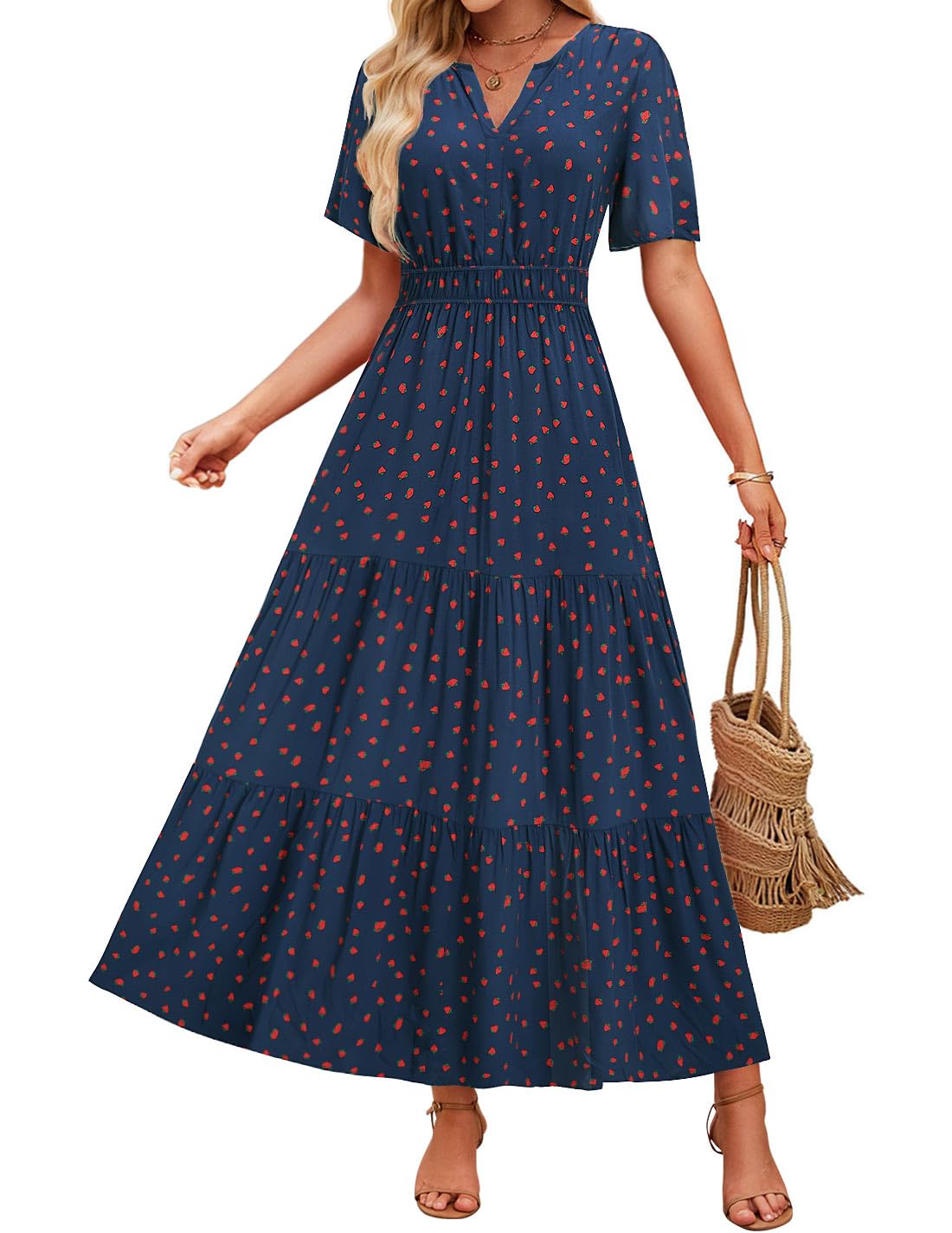 Sukienka maxi w kwiaty Lidia Sek Summer Comfort